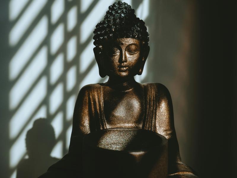 Photo of a Buddha statue.