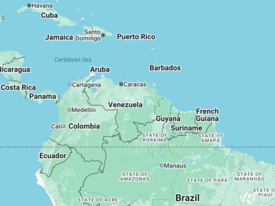 map of venezuela