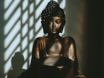 Photo of a Buddha statue.