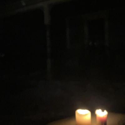 memorial candles for the victims of murder in minneapolis 