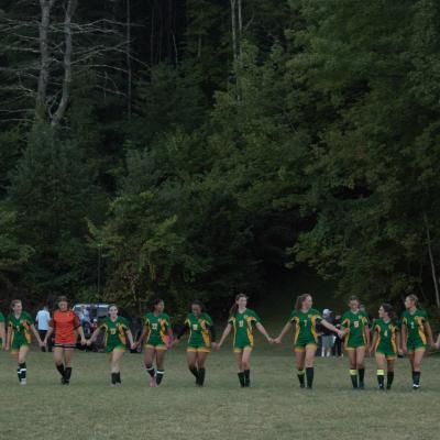 West Rutland's Girl's Varsity Soccer Team after Winning First Game