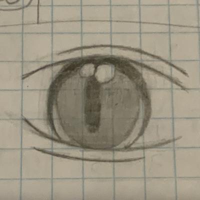 Pencil sketch of an eye